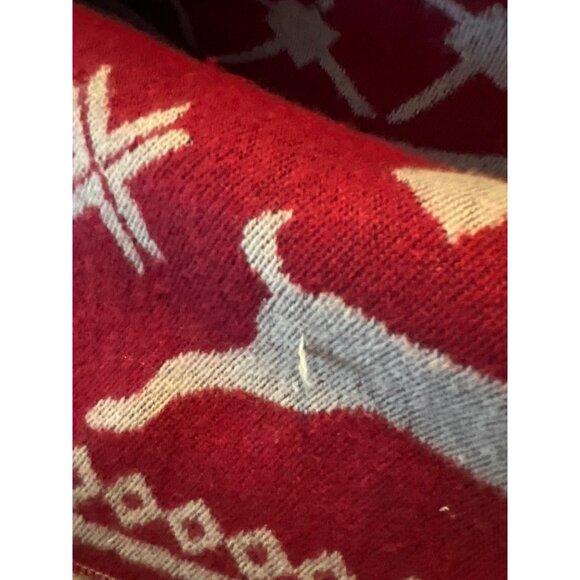 Charlie Paige circle cape with Reindeer Christmas Fair Aisle Poncho - Picture 5 of 6